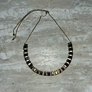 Kendra Scott gold with jewel embellishment choker necklace, adjustable length